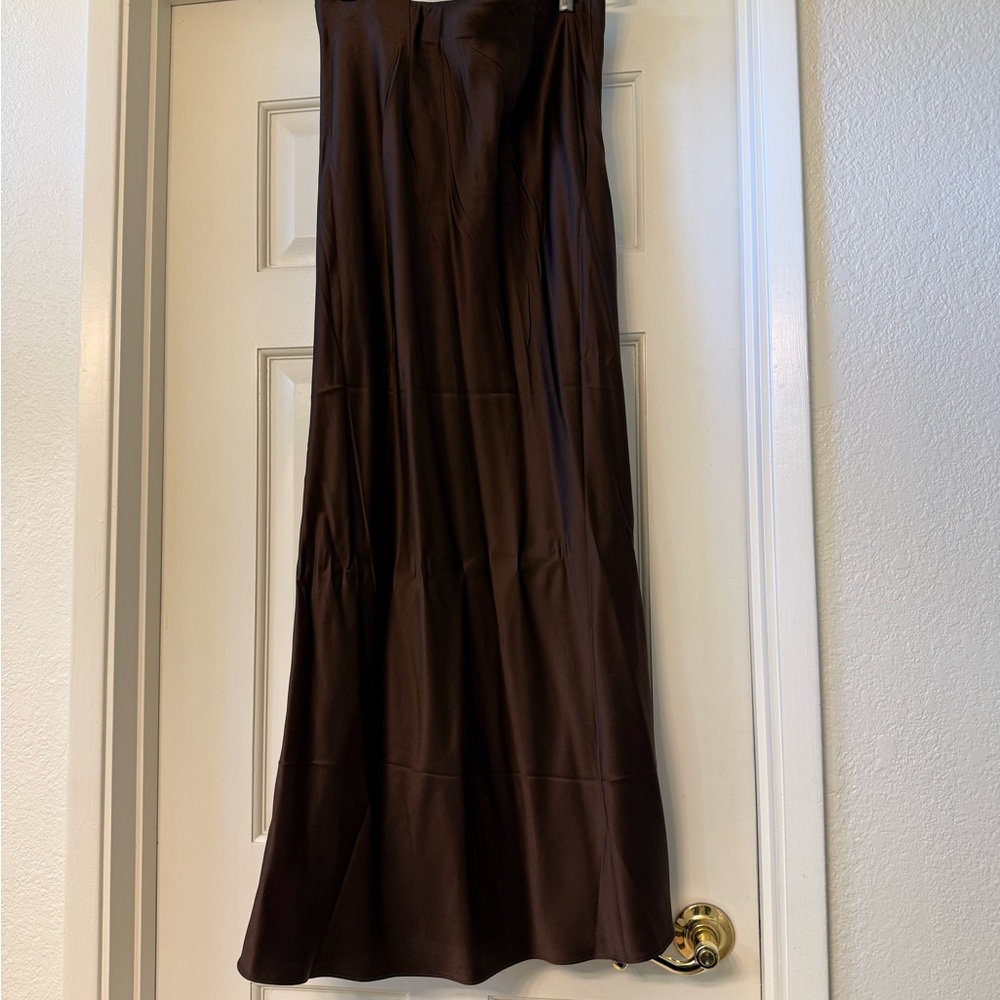 Quince 100% washable silk Maxi Skirt, S